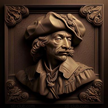 3D model Rembrandt van Rijn (STL)